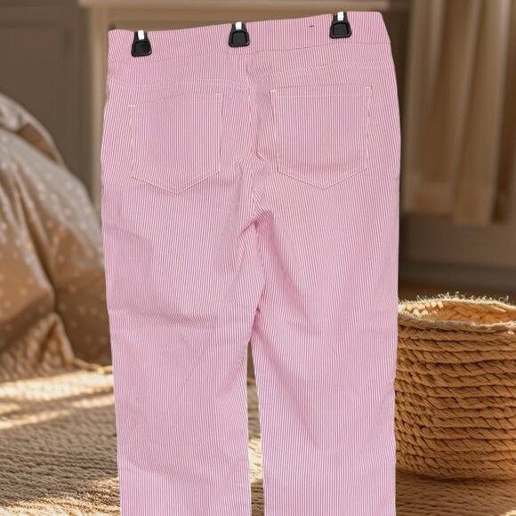 MARIO SERRANI ITALY PINK / WHITE PULL ON PANTS - SIZE M - Picture 2 of 7